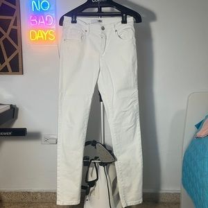 Guess super skinny white jeans